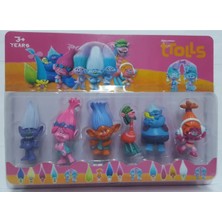 Brother Toys 6lı Trolls Set Princess Poppy, Guy Diamond, Branch, Dj. Suki, Biggie, Cooper