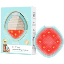 Aesco Flıp Play Advanced LED Saç Fırçası – Kırmızı, Mavi ve Yeşil Işık Modlarına Sahip 3’ü 1 Arada Bakım Aracı, Sağlıklı Görünen Saç ve Saç Derisini Destekler - Ice Ice Baby!