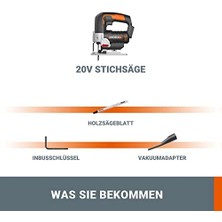 Aesco WX543.9 20VOLT Profesyonel Dekupaj Testere (Akü Dahil Değildir)