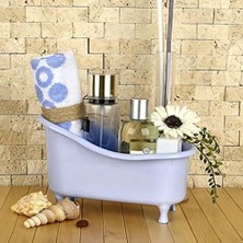 Aesco Dekoratif Mini Küvet Şeklinde Çok Amaçlı Banyo Düzenleyici Sepet