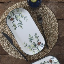 Aesco Çiçek Bahçesi Noyan Kayık Tabak 28 cm 2 Adet 18941