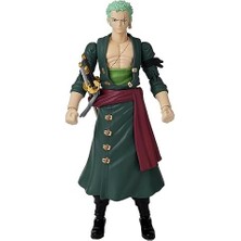 Aesco Heroes Tek Parça Figürler Roronoa Zoro Aksiyon Figürü, Değiştirilebilir Kollar ve Yüzler ile Mafsallı Zoro Figürü,  Tek Parça Aksiyon Figürleri Oyuncakları Serisi, 17 cm