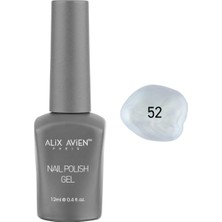 Aesco Inci Beyaz Kalıcı Oje 52-Yoğun Renk Veren Jel Oje 12 Ml-Nail Uv Gel Polish 52