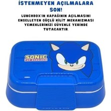 Aesco Bento 1030ML Lunchbox Sonic Lisanslı Tek Katlı 2 Bölmeli Paslanmaz Çelik Sefer Tası Yemek Kutu
