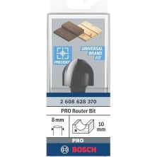 Aesco Aksesuarı 2608628370 Oyuklu Freze Ç 8 Mm, R1 10 Mm, Çap 20 Mm, L 12,7 Mm, G 46 mm