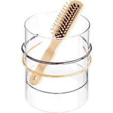 Aesco 69930 Netlik Saç Aksesuarı Düzenleyici, Plastik Banyo Saklama Kutusu, 2 Bölmeli, Şeffaf