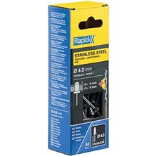 Aesco Perçin 4X12 mm Paslanmaz Matkap Ucu