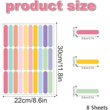 Aesco Duvar Çıkartmaları, Çocuklar Için 8'li Set Dıy Ev Dekorasyonu, Çıkarılabilir Renkli Çıkartmalar, Bebek Odası, Yatak Odası, Oturma Odası, Oyun Odası Için (Konfeti)