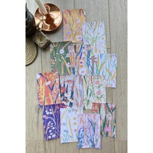 Kolbi Craft 12 Adet Pastel Renkli Çiçek Temalı Scrapbook Kağıt Seti Bullet Journal Dekupaj Kağıdı