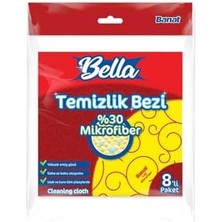 Aesco %30 Mikrofiberli Temizlik Bezi 8'li Paket