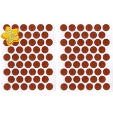 mobilyap 100 Adet - Kiraz Yapışkanlı Yapıştırma Vida Tapası Tıpası 14 mm Vida Kapatıcı Kapağı