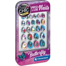 Aesco Crazy Chic Tak ve Git Tırnaklar Kelebek
