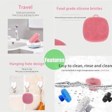 Aesco Silikon Yüz Temizleyici, Kadınlar ve Erkekler Için Yüz Temizleme Peeling Fırçası, Manuel Yüz Temizleme Fırçası, Yüz Yıkama Fırçası, Temizleme ve Peeling Için Eksfoliyatör Yüz Masajı (Beyaz)