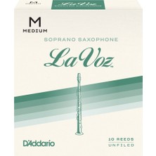 D'addario RIC10MD La Voz Soprano Saksafon Kamışı Medium Sertlik (Profesyonel/caz) - 10'lu Paket | Dengeli Caz Sesi ve Kararlı Ses Üretimi