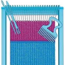 Aesco Benim Halım Carpet Mini Halı Kilim Dokuma Tezgahı Kutulu Mavi