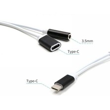 Aesco Type C To 3.5mm Kulaklık Şarj Çevirici Dönüştürücü Adaptör