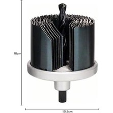 Aesco Professional Delik Açma Testeresi Seti, Yeşil, 7 Adet