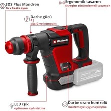 Aesco Professional Akülü Kırıcı Tp-Dh 18/4 Li Bl - Solo Power X- (18 V, Kömürsüz, 4.0 J, Sds-Plus, Sürekli Çalışma, Sivri ve Düz Keski, E-)