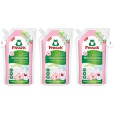Frosch Hibiskus Çiçeği Hassas Çamaşır Yumuşatıcı 1 L – 40 Yıkama, Vegan & Hipoalerjenik 3 Adet
