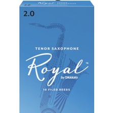 D'addario RKB1020 Royal Tenor Saksafon Kamışı No: 2.0 (Eğitim/hobi) - 10'lu Paket | Hafif Direnç ve Ideal Eğitim Kamışı