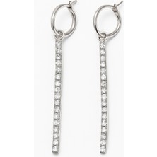 Tuqos Küpe zirkon taşlı kararmaz