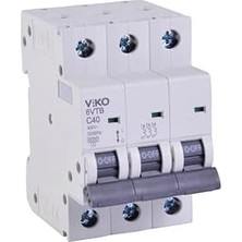 Aesco 6VTB-3C40 Otomatik Sigorta 6ka C Tipi 3 Kutup 40A