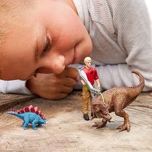 Aesco 41465 Tyrannosaurus Saldırısı Oyuncak Figürü, Çok Renkli