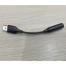 Aesco Type-C Için 3.5mm Aux, Kulaklık ve Mikrofon Adaptörü Siyah, Telefonlar ile Uyumlu