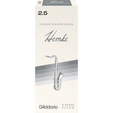 D'addario RHKP5TSX250 Frederick Hemke Tenor Saksafon Kamışı No: 2.5 (Profesyonel) - 5'li Paket | Kısa Vamp Kesim, Koyu Caz Tonu ve Zengin Harmonikler