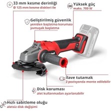 Aesco 18/125 Q - Solo, Akülü Avuç Taşlama