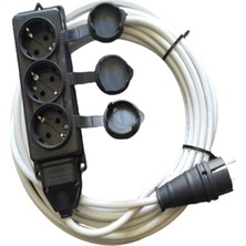 İNWATT Seyyar 3'lü Pirizli Uzatma Elektrik Kablosu 50 mt