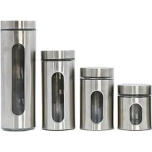 Aesco 2'li Ayarlanabilir Metal Gövdeli Cam Tuzluk ve Baharatlık Seti - Şık ve Dayanıklı Tasarım, Mutfakta Pratik Kullanım (Krom, 14 Cm)