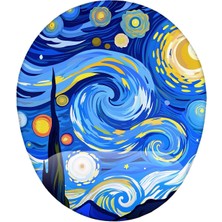 Aesco Yıldızlı Gece Illüstrasyon Bilek Destekli Mouse Pad