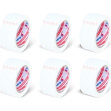 Aesco 45 mm x 100 mt Beyaz Koli Bandı 6 Adet