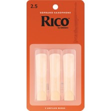 D'addario RIA0325 Rico Orange Box Soprano Saksafon Kamışı No: 2.5 (Orta Seviye/eğitim) - 3'lü Paket | Ekonomik Deneme Paketi ve Kolay Çalım