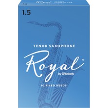 D'addario RKB1015 Royal Tenor Saksafon Kamışı No: 1.5 (Başlangıç/eğitim) - 10'lu Paket | Öğrenci Dostu Yapı, Kolay Ses Üretimi ve Net Tonlar