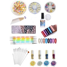 Aesco Nail Art Seti 9 Parça Tırnak Süsleme Seti 554941321487