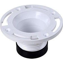 Aesco Oatey 4 Inç Pvc Twist-N-Set Klozet Flanşı
