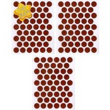 mobilyap 150 Adet - Huş Yapışkanlı Yapıştırma Vida Tapası Tıpası 14 mm Vida Kapatıcı Kapağı