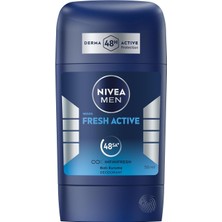 Aesco Men Erkek Stick Deodorant Fresh Active 50 Ml, Ter ve Ter Kokusuna Karşı 48 Saat Deodorant Koruması, Okyanus Özleri,alüminyum Içermez