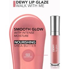 Aesco Dewy Lip Glaze Parlak & Dolgun Görünüm Veren Yapışmayan Dudak Parlatıcısı 022 Walk Wıth Me