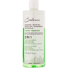 Aesco Vegan Çift Fazlı Duş Jeli ve Yoğun Nemlendiricili Vücut Yağı-Jadore 390 ml