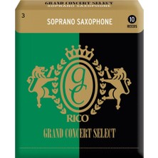 D'addario RGC10SSX300 Grand Concert Soprano Saksafon Kamışı No: 3.0 (Profesyonel) - 10'lu Paket | Dengeli, Odaklanmış Ses ve Senfonik Karakter