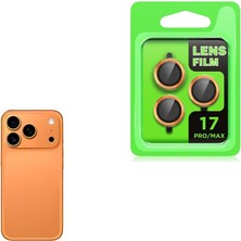 Aesco 17 Pro Max Için Cl-07 Kamera Lens Koruyucu (Turuncu)