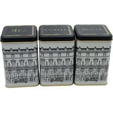Aesco Kare Saklama Kabı 105X105X160 3 Lü Set, City (City)