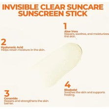 Aesco Nemlendirici Şeffaf Stick Güneş Kremi SPF50+ 15 gr