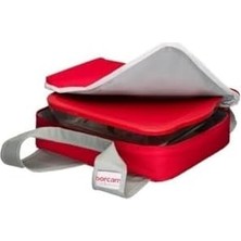 Aesco Evsenavm Çantalı Borcam Kare Tepsi Kapaklı 59024 Kırmızı