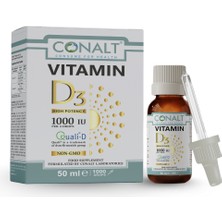 Conalt Vitamin D3 – Patentli D Vitamini Içeren Premium Takviye -1000 Iu (50 ml Damla)