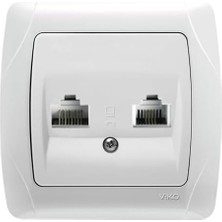 Aesco Carmen Beyaz Data ve Nümeris CAT5E ve Cat3