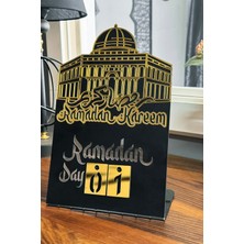 Ramazan Takvimi Metal Akrilik Dekorasyon, Ev ve Ofis Için Şık Tasarım